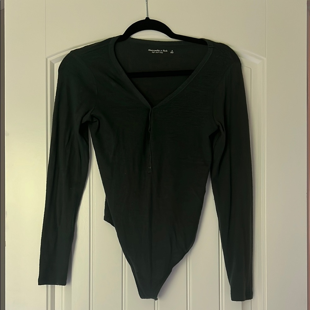 Abercrombie & Fitch Hunter Green Soft Cozy Top